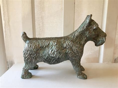 vintage metal scottie dogs that goes on a mail box|Vintage Metal Scottie Dogs Figurines for sale .